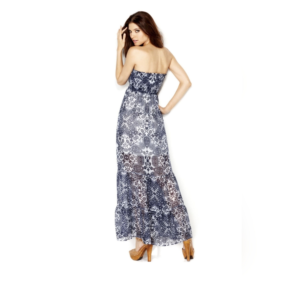 GUESS 100% silk maxi dress